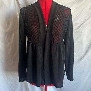 MM235 Esperanza lace detailed cardigan
